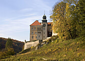 Pieskowa Skala Castle in Ojcow National Park at fall, Poland