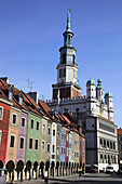 Poland, Poznan, Old Market Square, traders´ houses, Town Hall