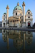 Austria, Vienna, Karlskirche, St Charles Church