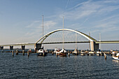 Fehmarn Sound bridge, Fehmarnsund bridge, Baltic Sea, Schleswig-Holstein, Germany