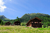 Alpine hut in the valley of Mullitztal, Lasoerling, valley of Virgental, Venediger mountain range, Eastern Tyrol, Austria