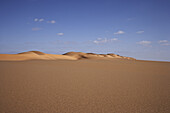 Dunes under clouded sky, Murzuk sand sea, Lybia, Africa