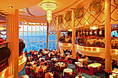 Restaurant mit Meerblick, Luxusfährschiff Color Fantasy, Route Kiel-Oslo, Norwegen