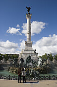 Fountain and Monument des Girondins, Bordeaux, Gironde, Aquitane, France, Europe