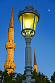 Minaret of the Blue Mosque, Sultanahmet, Istanbul, Turkey