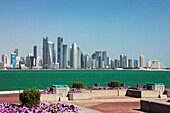 Corniche skyline, Doha, Qatar