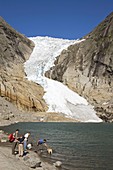 Briksdalsbreen (Briksdal glacier), Sogn og Fjordane county, Norway