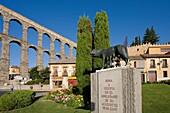 Roman aqueduct, Segovia. Castilla-Leon, Spain (September 2009)