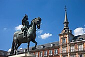 Equestrian statue of Phillip III, Plaza Mayor, Madrid, Spain