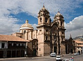 Peru. Cusco city. Plaza de Armas and the Church of La Compañia.