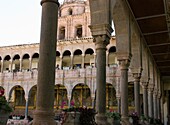 Peru. Cusco city. Church and convent of Santo Domingo (Koricancha). Cloister.