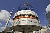 World Time Clock in Alexanderplatz, Berlin, Germany