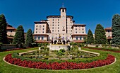 Entrance to the Broadmoor Hotel in Colorado Springs, Colorado.