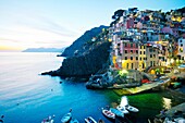 Riomaggiore. Cinque Terre. Liguria. Italian Riviera. Italy.