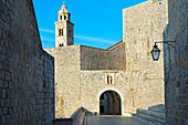 Street. Old medieval city. Dubrovnik. Dalmatian coast. Croatia.