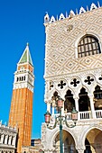 Campanile and Palazzo Ducale, St Mark¬¥s Square piazza San Marco, Venice, Veneto, Italy