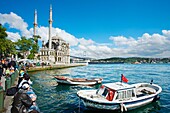 Ortakoy Mosque. Fatih Sultan Mehmet Bridge. Istanbul. Turkey.
