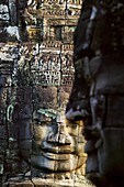 Khmer architecture. Barroque peak.The Bayon temple. (12th/13th Century). Angkor Thom. Cambodia.