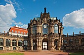 Zwinger Palace, courtyard, Dresden, Saxony, Germany