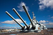 USA, Alabama, Mobile, Battleship Memorial Park, World War 2-era battleship, USS Alabama, 16-inch cannon
