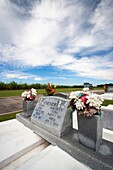 USA, Louisiana, Cajun Country, Loreauville, gravesite of Clifton Chenier, legendary zydeco accordionist, one of the fathers of modern zydeco music