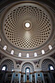 Malta, Central, Mosta, Mosta Dome church, interior