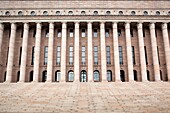 Finland, Helsinki, Finnish Parliament, exterior, daytime