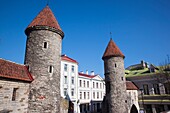 Estonia, Tallinn, Old Town, Viru Varav City Gate, Viru Street