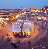 Djemaa El Fna Square, Marrakesh, High Atlas, Morocco, Africa