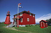 La Martre lighthouse, Gaspesie, Quebec, Canada