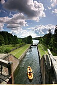 Augustowski Canal (Kanal Augustowski) from the begining of the XIX century. Suwalski region. North-eastern Poland