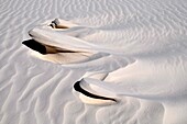 Wind patterns in sand White Sands National Monument New Mexico