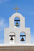 Cross and Bell Tower at Mission San Xavier del Bac Tucson Arizona