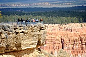 Visitors at Paria View Bryce Canyon National Park Utah