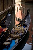 Gondolas in Canal, Venice, Italy