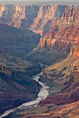 View of the Colorado River from Desert View Point, Grand Canyon National Park Arizona