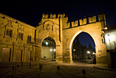 Puerta de Jaen town gate and Arco de Villalar, Baeza. Jaen province, Andalusia, Spain