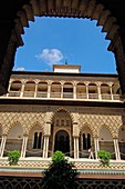 Patio de las Doncellas. Reales Alcazares. Seville. Andalusia. Spain.