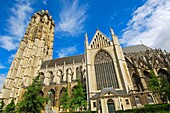 St. Rumbold's Cathedral, Grote Markt, Mechelen. Malines. Flemish Region, Belgium