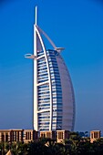 Burj Al Arab Hotel designed to resemble a billowing sail, Dubai, United Arab Emirates