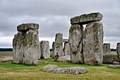 Close Up of Stones at Stonehenge, Salisbury Plains, England, UK