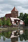 Stadtmühle, Stadtkirche, Peter-Pauls-Kirche, Teterow, Mecklenburgische Schweiz, Mecklenburg-Vorpommern, Deutschland