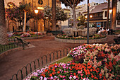 Plaza de la Iglesia am Abend, Puerto de la Cruz, Teneriffa, Kanaren, Spanien