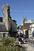 Notre-Dame Cathedral Seen From The Porte Guillaume Gate, Chartres, Eure-Et-Loir (28), France