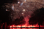 Fireworks In The Park Of The Chateau d'Anet, Ceremony For The Return Of The Remains Of Diane De Poitiers To The Burial Chapel Of The Chateau d'Anet, May 29, 2010, Eure-Et-Loir (28), France