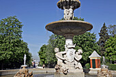 Fountain In The Parque Del Buen Retiro, Madrid, Spain