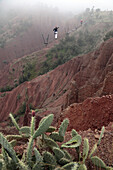 Hanging Bridge Over The Red Cliffs, Terres d'Amanar, Tahanaoute, Al Haouz, Morocco