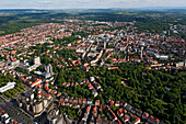 Aerial shot of Brunswick, Lower Saxony, Germany