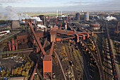 Luftbild, Stahlwerk Salzgitter AG am Stichkanal, Salzgitter, Niedersachsen, Deutschland