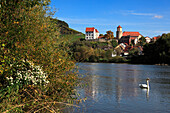 Castle, Homburg am Main, Main river, Spessart, Franconia, Bavaria, Germany